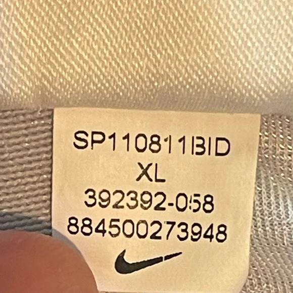 Nike Men's Softball Pants XL Gray Solid Logo 100% Polyester High-Rise Pockets - Picture 4 of 9